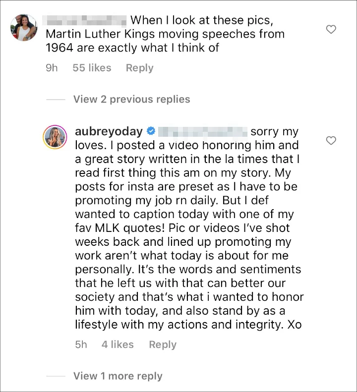 Aubrey O'Day Comment