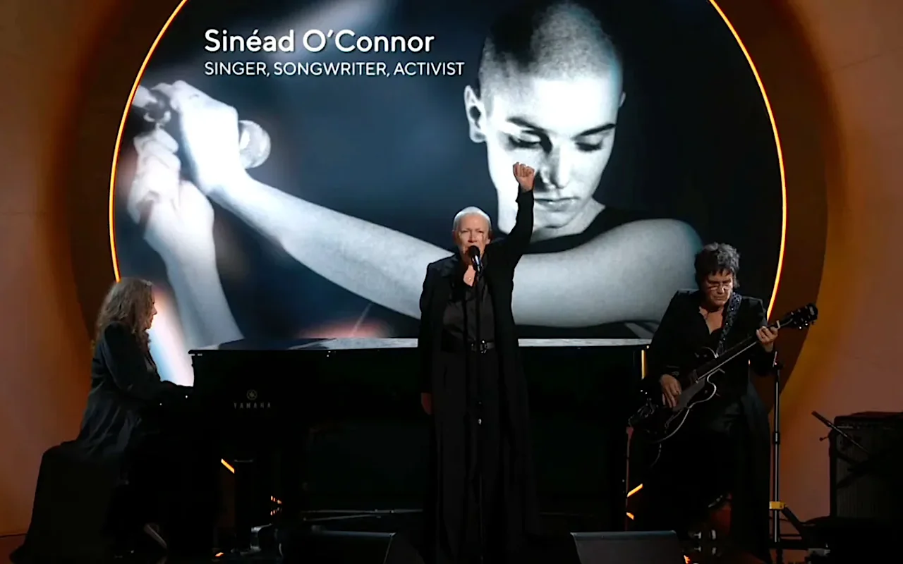 Grammys 2024: Annie Lennox Makes Use of Sinead O'Connor Tribute to Call for Gaza Ceasefire