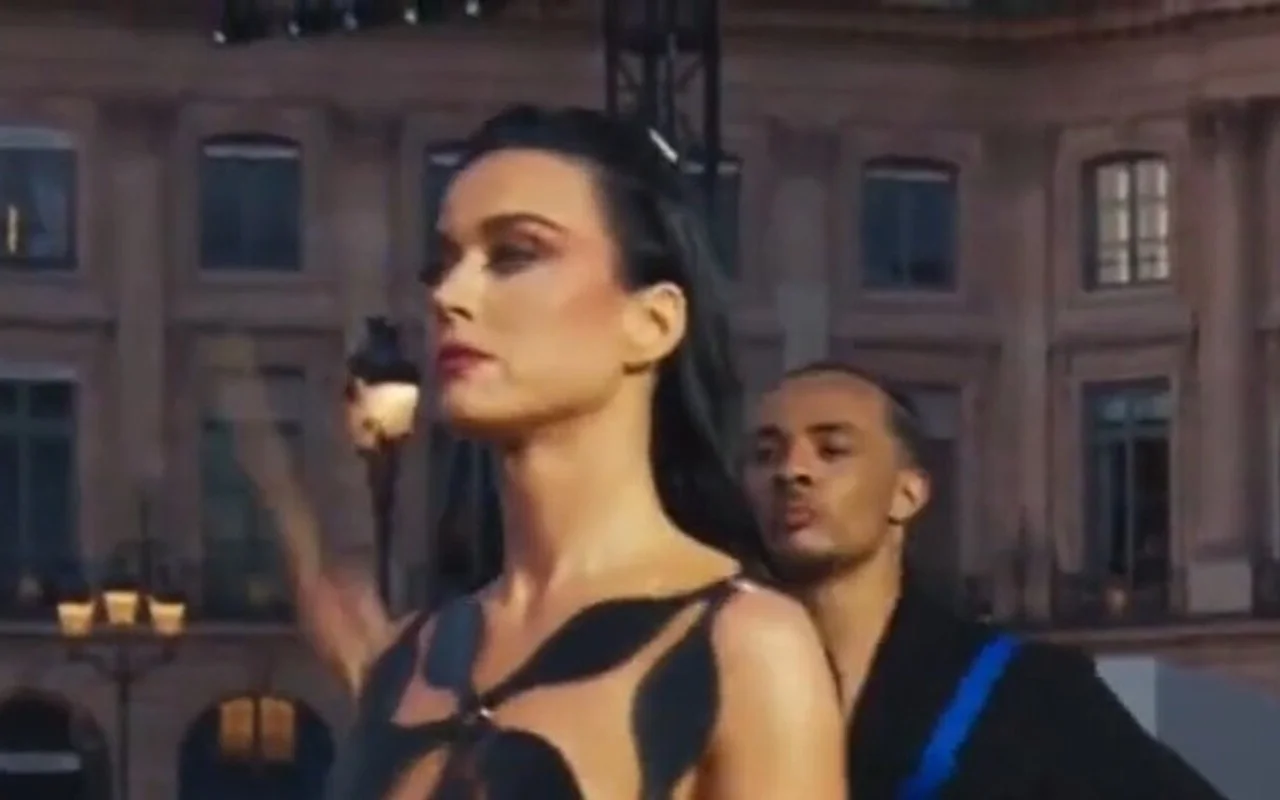 Katy Perry Stuns in Daring Barely-There Dress on Vogue World Runway