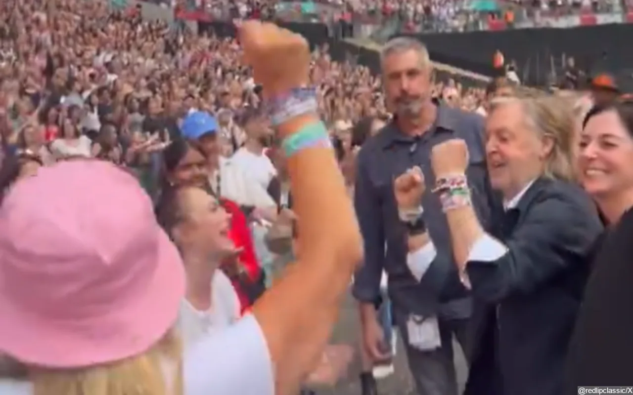 Paul McCartney Dances With Fans at Taylor Swift's 'Eras' Concert in London