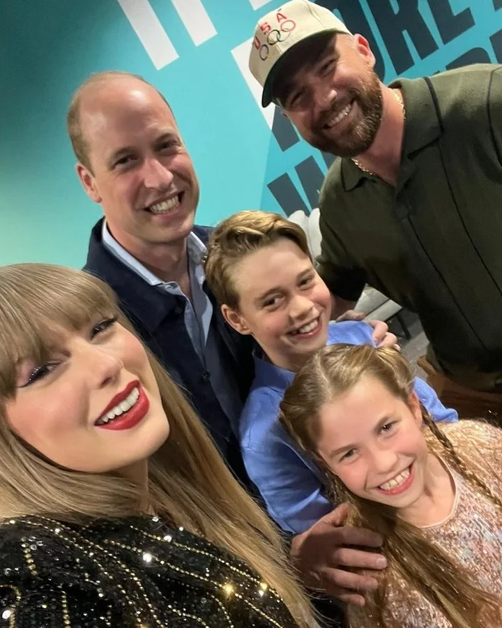 Taylor Swift, Travis Kelce, Prince William, and his kids