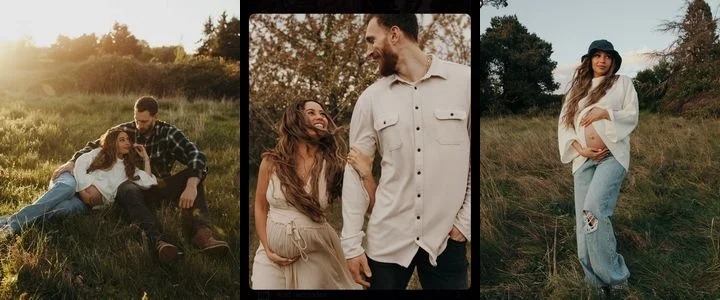 Vanessa Morgan's maternity photoshoot with James Karnik