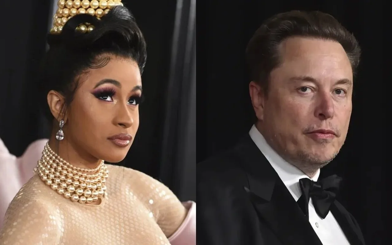 Cardi B Reacts After Elon Musk Mocked Her as 'Puppet' Following Teleprompter Issue at Kamala Harris' Rally