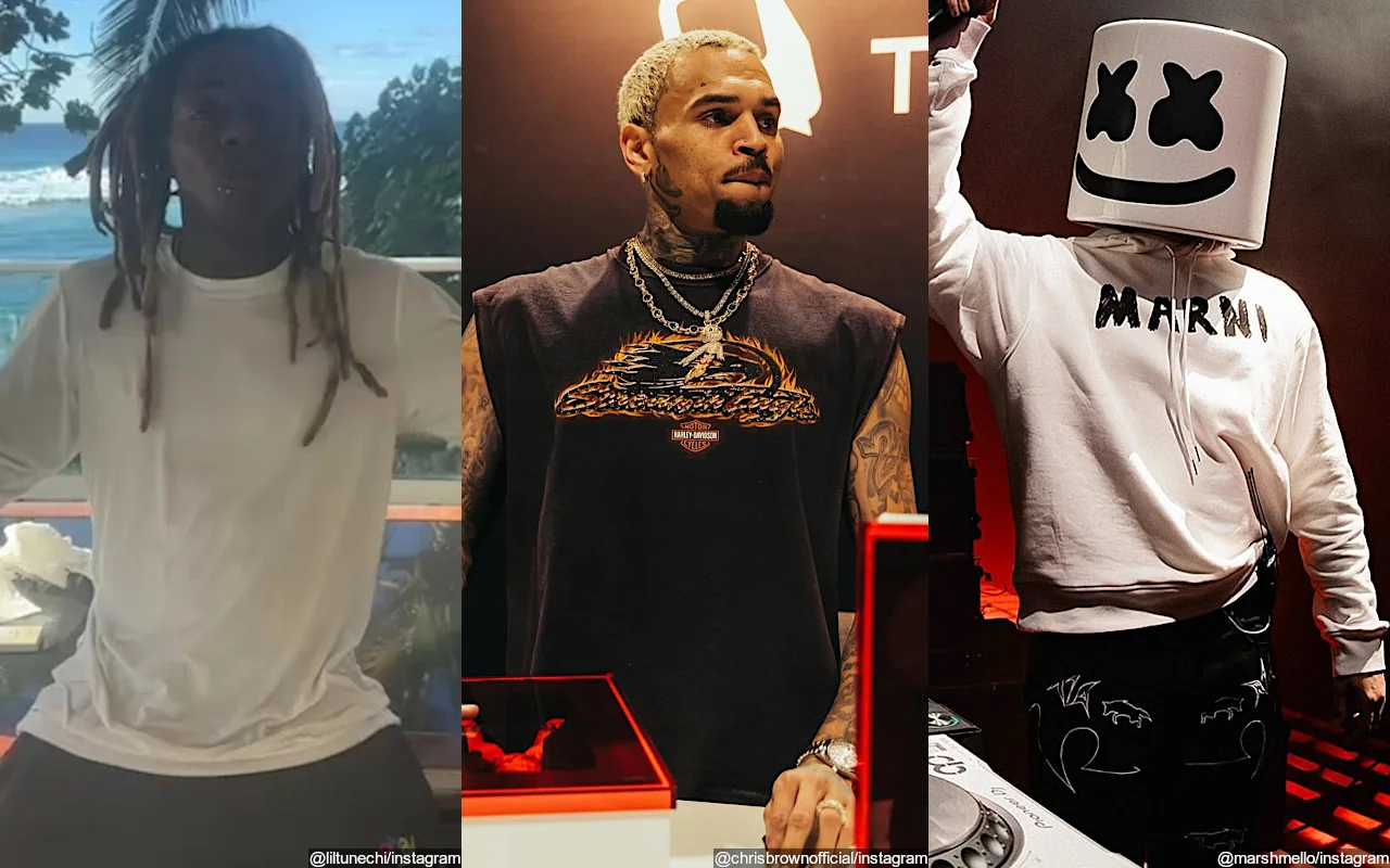 Lil Wayne, Chris Brown and Marshmello Accused of Misusing COVID-19 Relief Funds