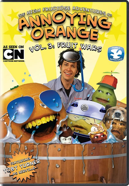 The High Fructose Adventures of Annoying Orange Vol 3: Fruit Wars DVD ...