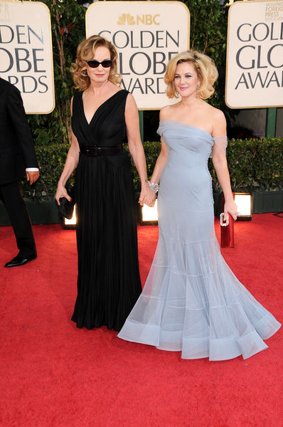 Jessica Lange, Drew Barrymore<br>66th Annual Golden Globes - Arrivals