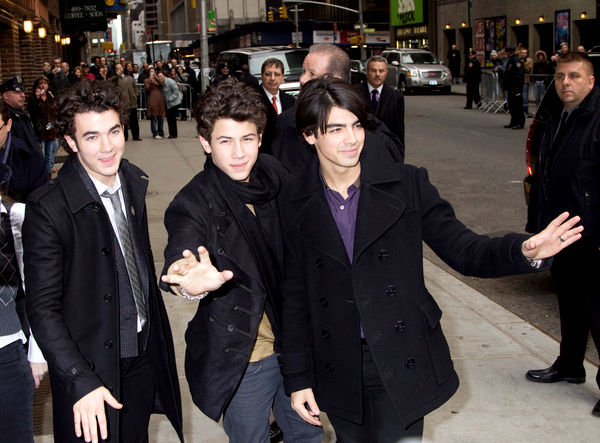 Jonas Brothers<br>The Late Show with David Letterman - February 12, 2009 - Arrivals