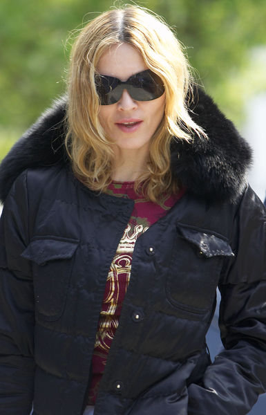 Madonna<br>Madonna arrives at her recording studio to work with Justin Timberlake and Timberland