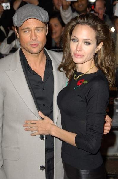 Angelina Jolie, Brad Pitt<br>Beowulf UK Premiere