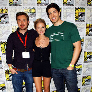 Anita Briem, Sam Huntington, Brandon Routh in 2009 Comic Con International - Day 1