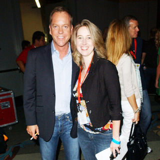 Kiefer Sutherland, Tara Bennett in 2009 Comic Con International - Day 2