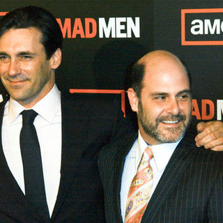 Jon Hamm, Matthew Weiner in "Mad Men" Season Three Los Angeles Premiere - Arrivals