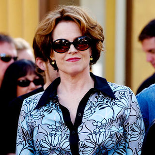 Sigourney Weaver in James Cameron Honored with a Star on the Hollywood Walk of Fame on December 18, 2009