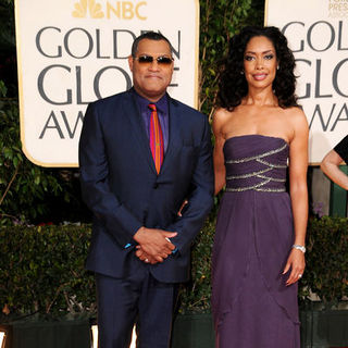 Laurence Fishburne, Gina Torres in 66th Annual Golden Globes - Arrivals