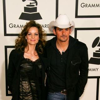 Brad Paisley, Kimberly Williams in 50th Annual GRAMMY Awards - Arrivals
