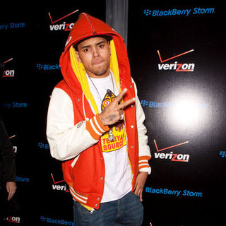 Chris Brown in Verizon/Blackberry Pre-Grammy Party - Arrivals