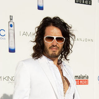 Russell Brand in Sean "Diddy" Combs, Ashton Kutcher and Malaria No More Host the Annual White Party