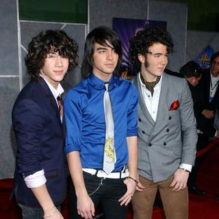 Jonas Brothers in "Hannah Montana/Miley Cyrus: Best of Both Worlds Concert Tour" 3-D Concert Film Hollywood Premiere