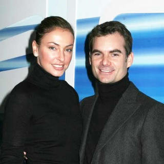Ingrid Vandebosch, Jeff Gordon in Olympus Fashion Week Fall 2006 - Oscar de la Renta Backstage