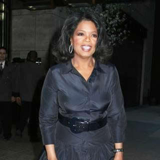 Oprah Winfrey on Her Way to the Opening Night of Three Days Rain