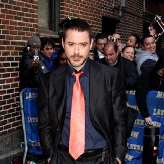 Robert Downey Jr. in The Late Show with David Letterman - April 29, 2008 - Arrivals