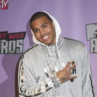 Chris Brown in 2007 MTV Video Music Awards - Press Room