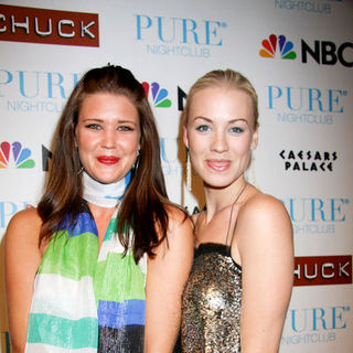 Sarah Lancaster, Yvonne Strahovski in NBC's "Chuck" Season 2 Launch Party - Arrivals