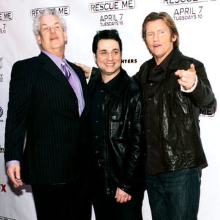 Lenny Clarke, Denis Leary, Adam Ferrara in "Rescue Me" Season 5 New York City Premiere - Arrivals