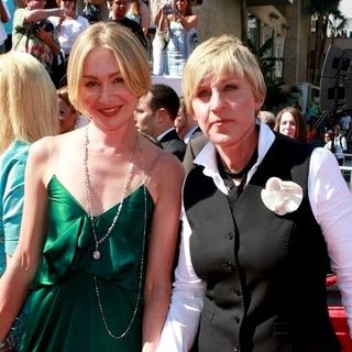 Ellen DeGeneres, Portia de Rossi in 35th Annual Daytime EMMY Awards - Arrivals
