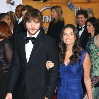 Ashton Kutcher, Demi Moore in 13th Annual Screen Actors Guild Awards - Arrivals