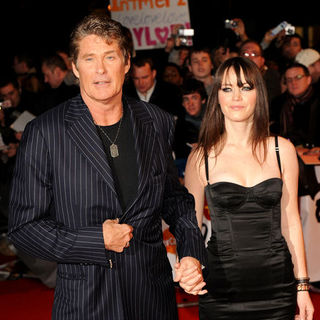 David Hasselhoff, Taylor Ann Hasselhoff in The Brit Awards 2009 - Arrivals