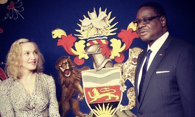 Madonna Shares Photo From Meeting With President of Malawi