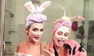 Miley Cyrus Dresses Up as Bunny on Easter