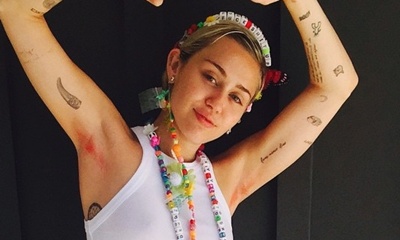 Miley Cyrus Unveils Her Pink Colored Armpit Hair
