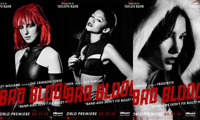 Taylor Swift's 'Bad Blood' Posters Tease Hayley Williams, Zendaya, and Lily Aldridge