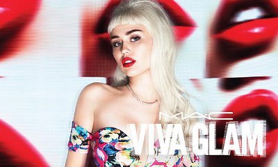 Miley Cyrus Appears in Long White Blonde Hair for New MAC campaign