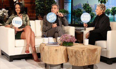 Watch George Clooney and Rihanna Play 'Never Have I Ever' on 'Ellen'