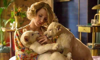 Jessica Chastain Cuddles With Lion Cubs in 'The Zookeeper's Wife' First-Look Pics