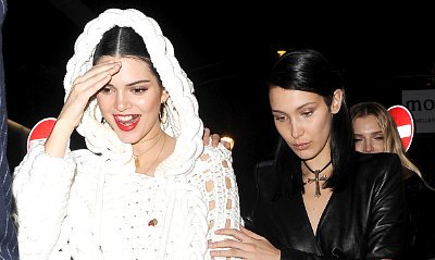 Kendall Jenner Flashes Gold Tooth During a Night Out With Bella Hadid