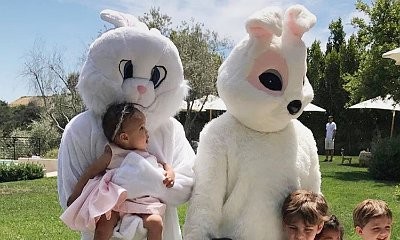 John Legend and Kanye West Clad in Bunny Costumes at the Kardashians' Easter Celebration