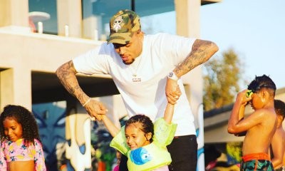 Chris Brown Throws Pool Party for Daughter Royalty's Third Birthday