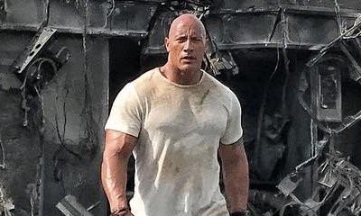 Dwayne Johnson Offers a Look at a Wrecked Vehicle in 'Rampage' Set Photo