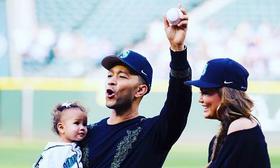 John Legend and Chrissy Teigen's Daughter Luna Throws Cutest First Pitch at Mariners Game