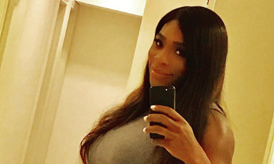 Ready to Pop? Serena Williams Flaunts Bulging Baby Bump in Curve-Hugging Dress