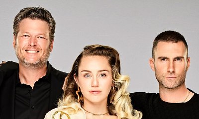 Miley Cyrus Playfully Disses Her 'Voice' Co-Stars Adam Levine and Blake Shelton