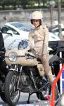 Pics: Keira Knightley Mounts Ducati Motorbike for Chanel Ad Filming