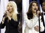 Christina Aguilera Booed for Forgetting Lyrics, Lea Michele Applauded at Super Bowl