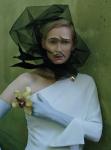 Tilda Swinton Posing for W Magazine With Centipede Eyebrows and Mustaches
