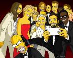 Ellen DeGeneres' Star-Studded Selfie Gets the Simpsons Treatment