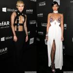 Miley Cyrus and Rihanna Show Tons of Skin at amfAR LA Inspiration Gala